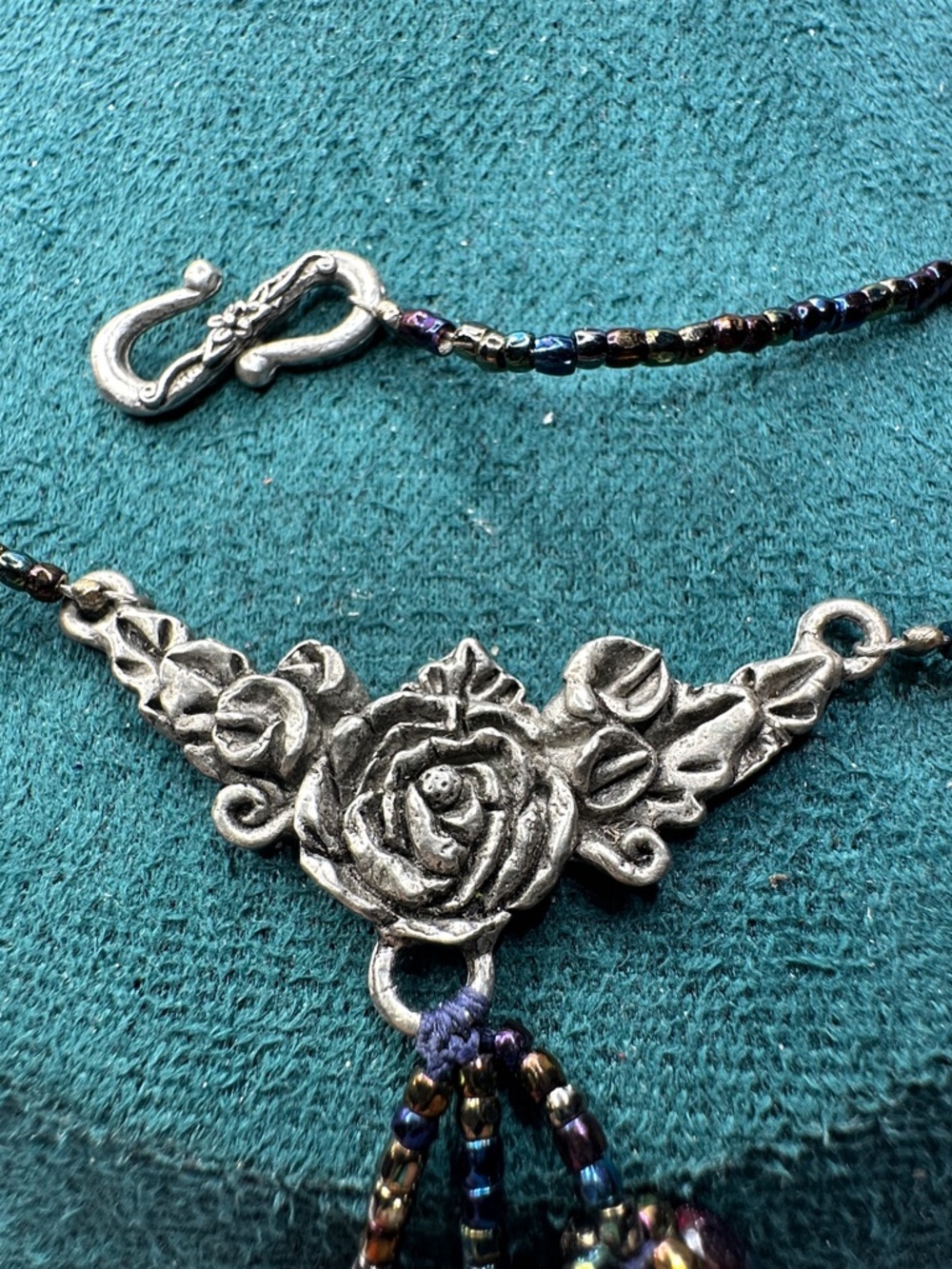 Fairycore Designer RF Rose Pendant Necklace - Picture 4 of 7
